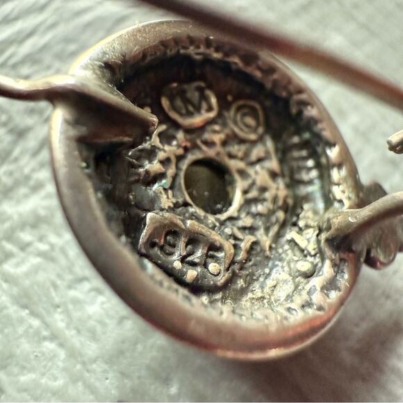 925 Sterling Silver &  Stone Earrings - Picture 5 of 6